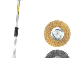 Electric Weed Sweeper 400W motor, 2pcs Weeder Brushes, Corded Patio Cleaner, Weeding Remover for Garden, Slabs, Driveway