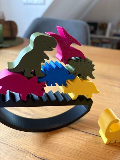 Dinosaur Balance Stacking Game