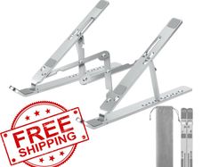 New Sale | Aluminum Adjustable Laptop Stand For Desk, Foldable Laptop Holder For Desk