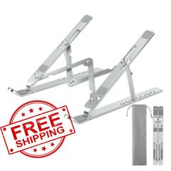 New Sale | Aluminum Adjustable Laptop Stand For Desk, Foldable Laptop Holder For Desk