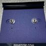 Swarovski Smokey Crystal Dangle Pierced Earrings Dazzling Image 4
