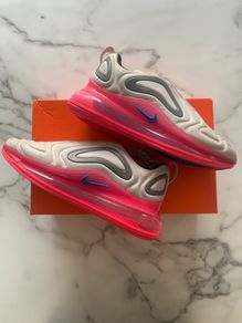 Air Max 720 Pure Platinum and Pink Blue with Blue UK3.5 RRP188