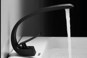 Black Modern Basin Mixer tap