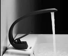 Black Modern Basin Mixer tap