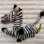 2004 Madagascar Marty Zebra Plush approx. 20 cm. Neck/Head is too loose (Falling down left or right) Used Please see photos Image 5