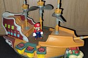 Super mario deluxe bowser airship playset