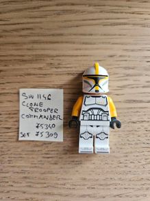 lego sw1146 clone trooper commander, set 75340, 75309