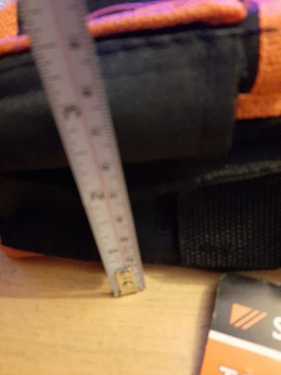 New tool pouch tag attached