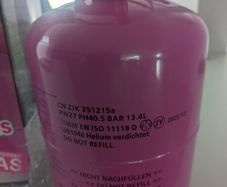 Empty gas canister