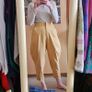 VINTAGE 1990s 1980s French Connection regency cotton trousers Bridgerton S Made in India Image 10
