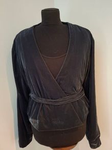 Zara Velvet Wrap Jacket