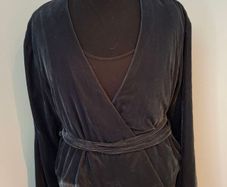 Zara Velvet Wrap Jacket