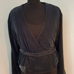 Zara Velvet Wrap Jacket