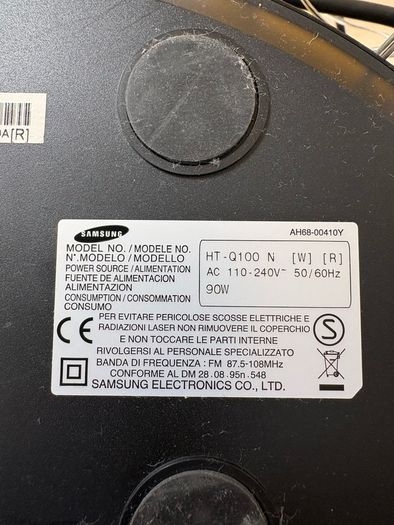 Samsung Ht-q100 N Home Theater
