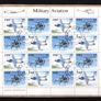 2000 Ireland Military Aviation Stamp 30p/38c & 45p/57c Stamp Sheetlet Plate 1A1A1A1A Fine CDS Used with Dublin cancel of 9th October 2000 (First day of issue) Image 2