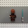 lego Star Wars sw1398 Anakin Skywalker minifigure - Dark Brown and Black Robe, Black Hands Image 2