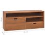 TV Cabinet 90x30x40 cm Solid Teak Wood Image 8