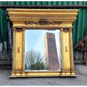 Gilt Overmantel Mirror  KAS398