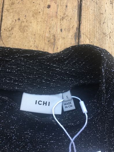ICHI Black Sparkly sleeveless top (Brand New)