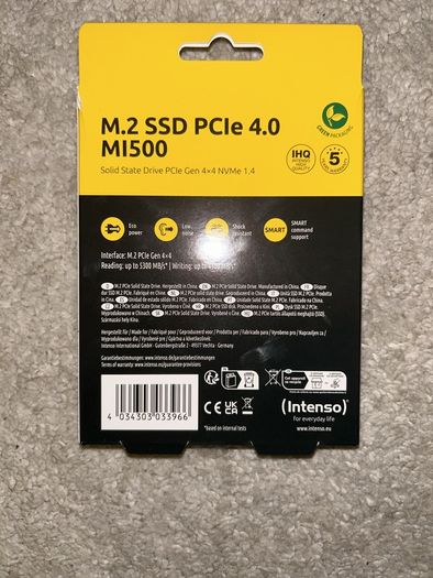 Intenso 1TB PCIe 4.0 M.2 Nvme