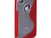 Cover for iPhone 4 4S + Free Screen Protecor Protective Case S-Line Soft Gel Silicone