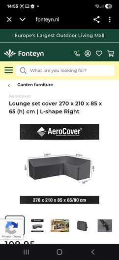 AeroCover lounge garden furniture cover