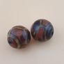 Vintage Agate Carnelian Amulet Beads Lot of 2 Rare Pattern Pieces Image 3