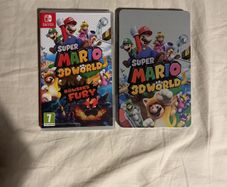 Steelbook Super Mario 3d world+bowsers fury for Nintendo switch