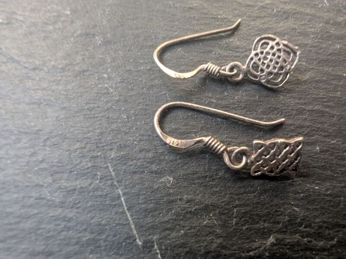 Silver earrings