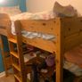 Pine Loft Bed with study shelf Image 2