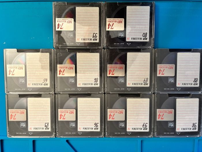 10 X Minidisc Basf Md Maxima 74