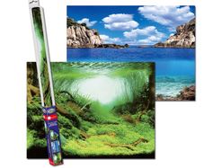 Aqua Nova Plant/Ocean Double Sided Background 60x30cm