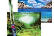 Aqua Nova Plant/Ocean Double Sided Background 100x50cm