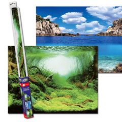 Aqua Nova Plant/Ocean Double Sided Background 100x50cm