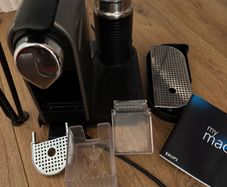 Krups Nespresso coffee machine with milk frother