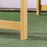 2 Seater Wooden Garden Bench with Armrest, Outdoor Furniture Chair for Park or Balcony, Orange Image 6