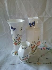 Three Pieces Aynsley " Cottage Garden " China