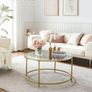 Stylish glass round coffee table - FREE P&P Image 3