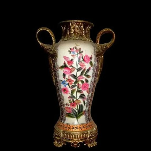 Pair Of Vintage Japanese Decorative 'Floral'Vase's