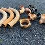 Batch of sewerage pipes, joiners and bends Image 2