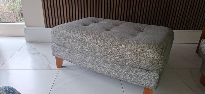 couch and footrest
