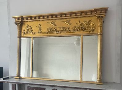 Antique Gilt Corinthian Mirror