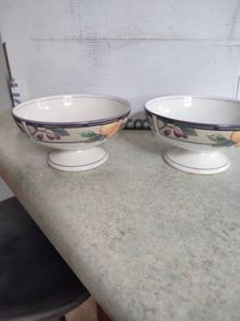 SET OF 2 Mikasa Snack Bowl, Dip Or Sherbet Garden Harvest