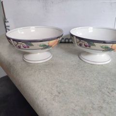 SET OF 2 Mikasa Snack Bowl, Dip Or Sherbet Garden Harvest