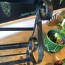 Mid century wrought iron shelf Image 6