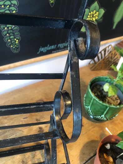 Wrought iron shelf