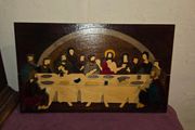 Hand Made Wooden The Last Supper Wall Hanging