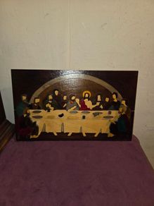 Hand Made Wooden The Last Supper Wall Hanging
