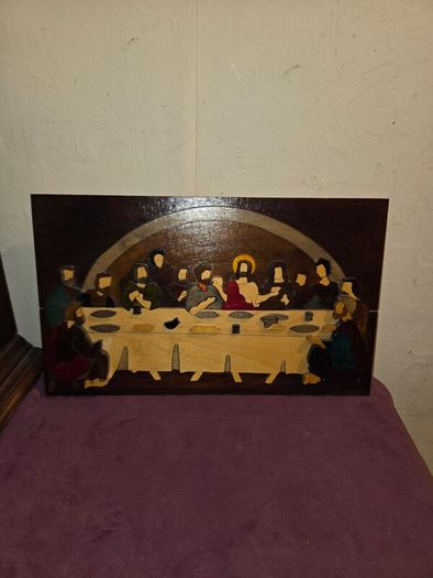 Hand Made Wooden The Last Supper Wall Hanging