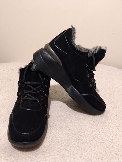 black suede boots, new
